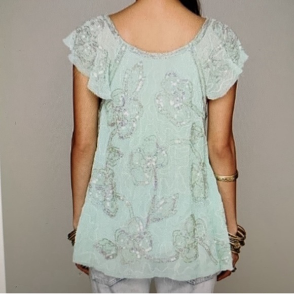 NWT Free People Tritans Treasure Beaded Top - Picture 2 of 8